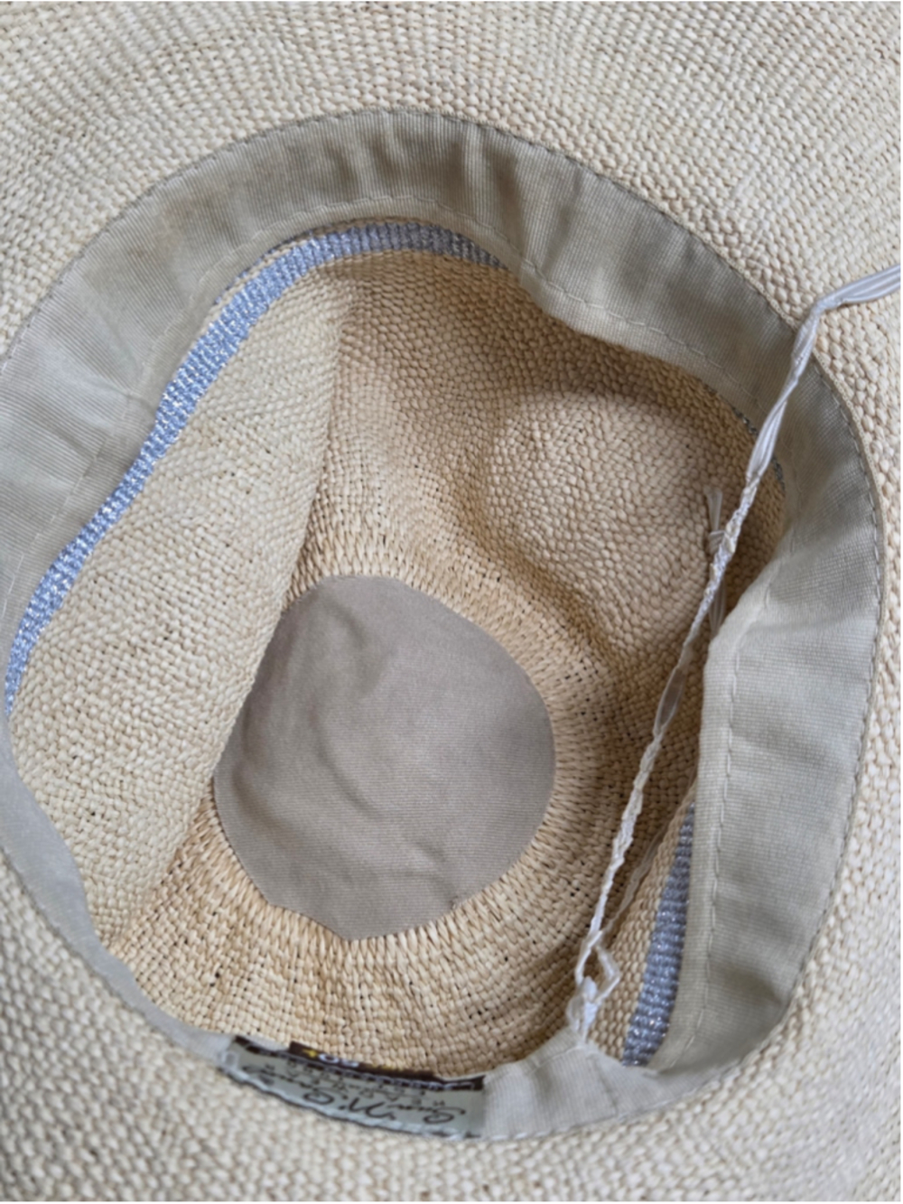 Sun And Sand Women’s Cream Straw Sun Hat Summer UPF 50+ Adjustable - Picture 6 of 7